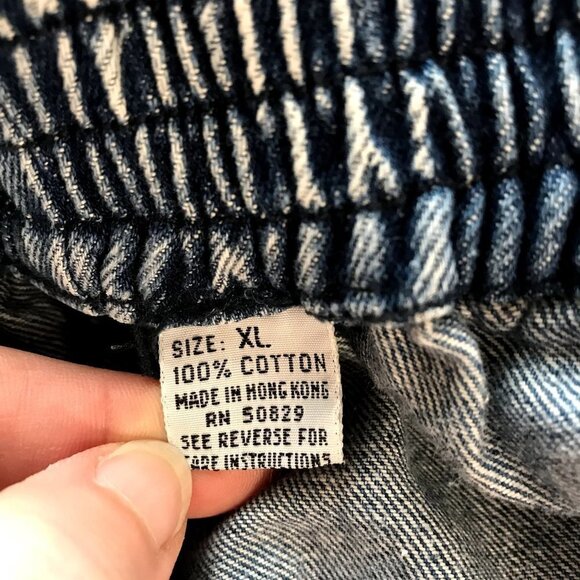 Vintage 80s Women's Pleated Mom Jeans High Waist Adjustable S-XL - Picture 8 of 9